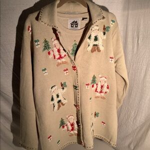 Storybook knit titled “Gifts from Santa “